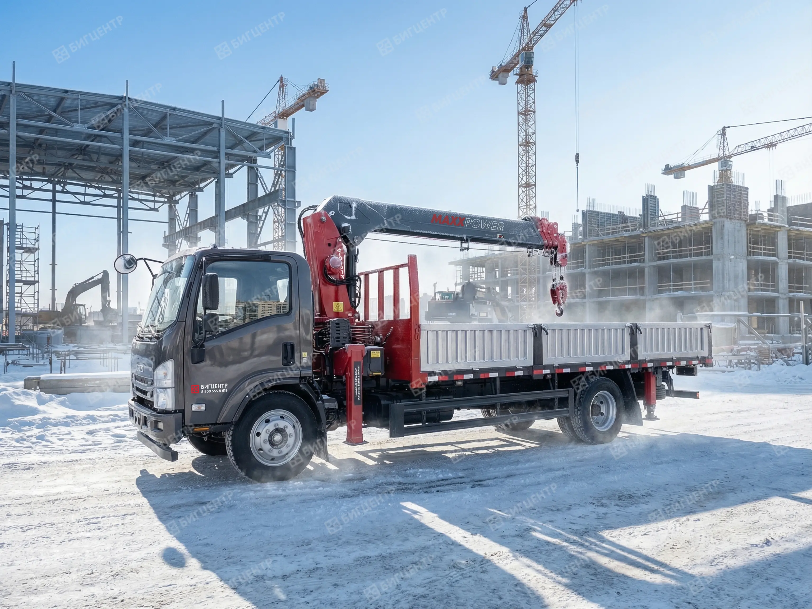 Кран-манипулятор ISUZU MAXXPOWER QS866-4