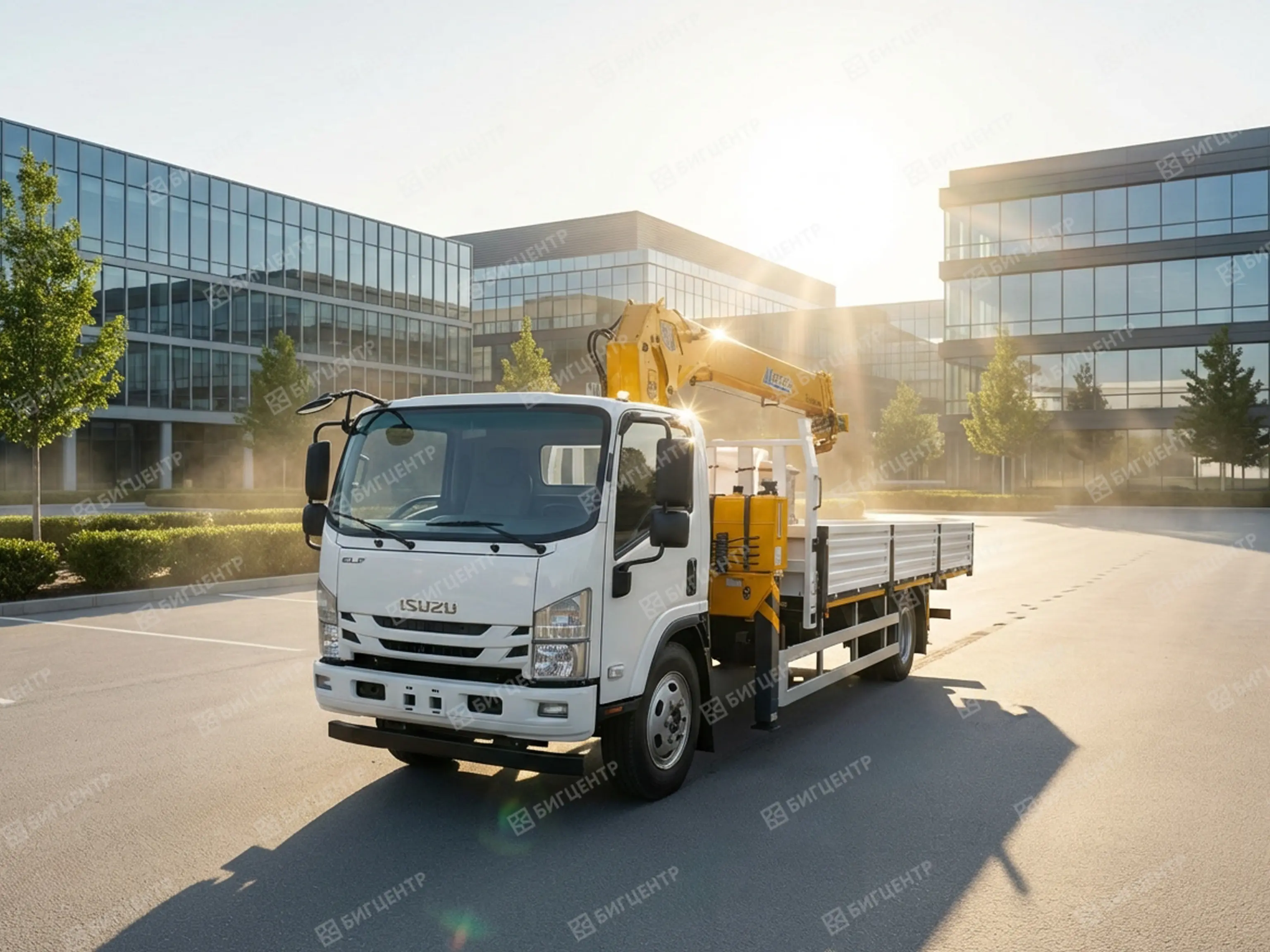 Кран-манипулятор ISUZU ELF L3 4x2 6,3т