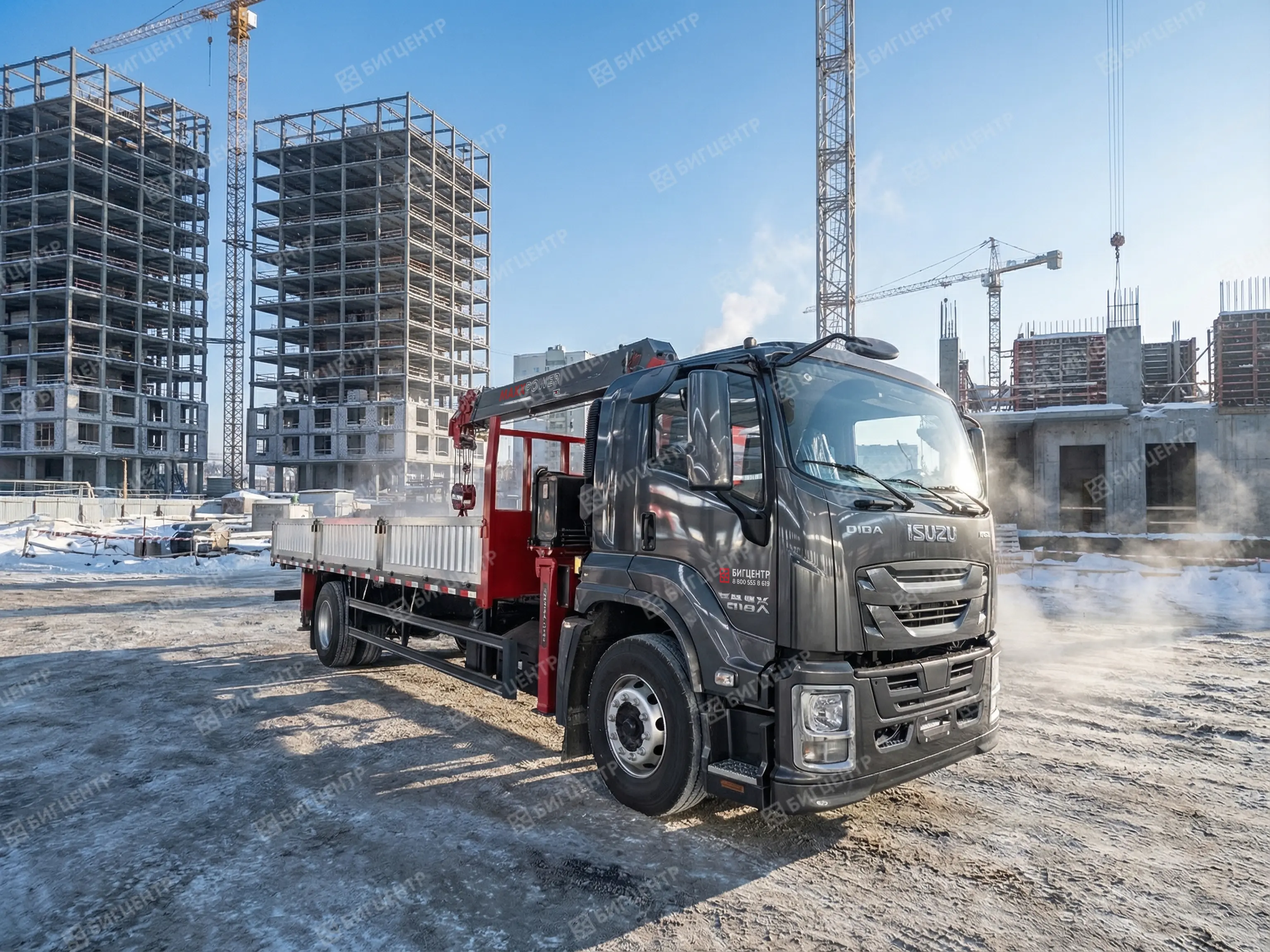 Кран-манипулятор ISUZU MAXXPOWER QS867-4
