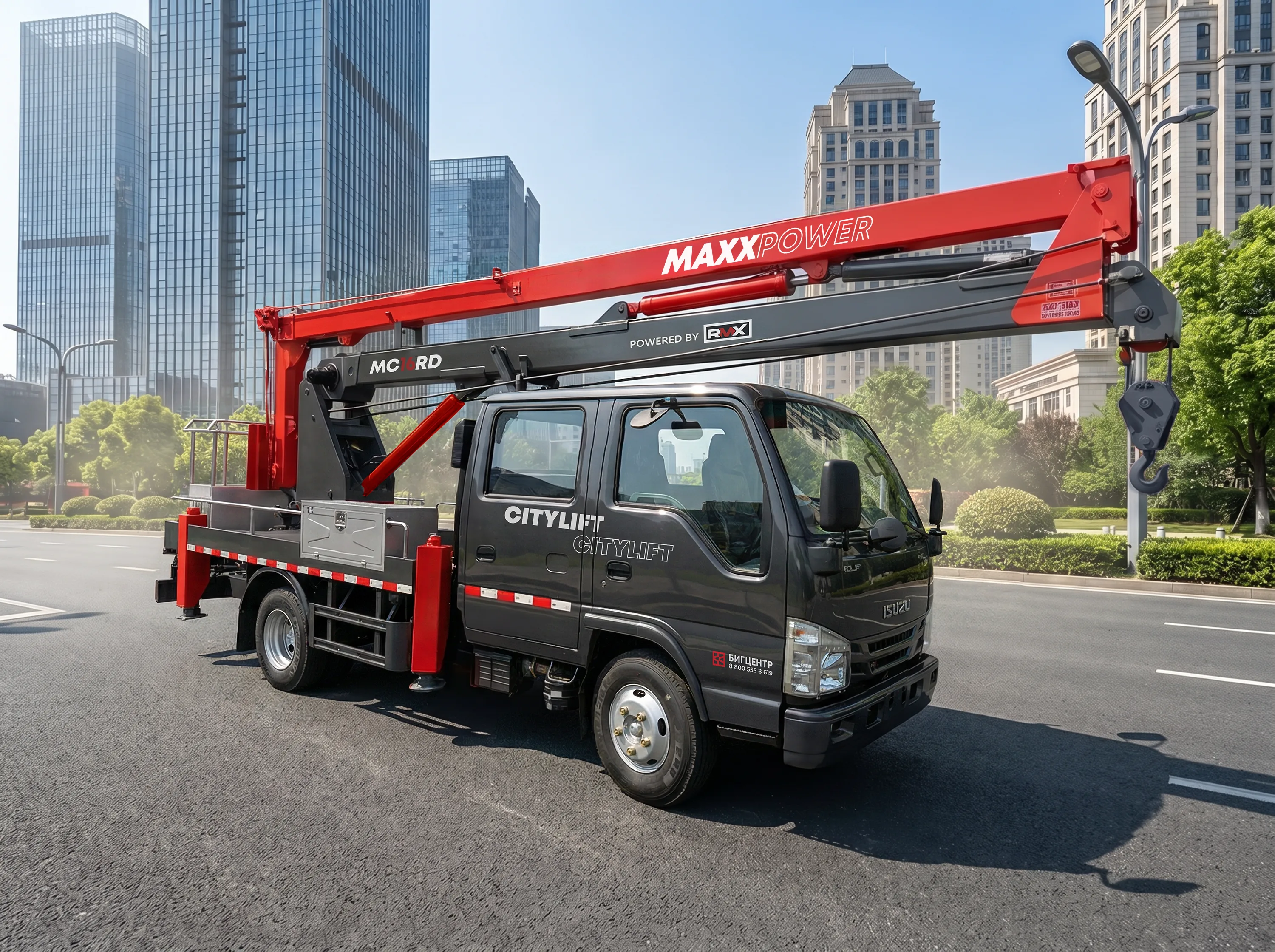 Новинка в БИГЦЕНТР - коленчатая автовышка ISUZU MAXXPOWER MC16RD! В наличии 🚀