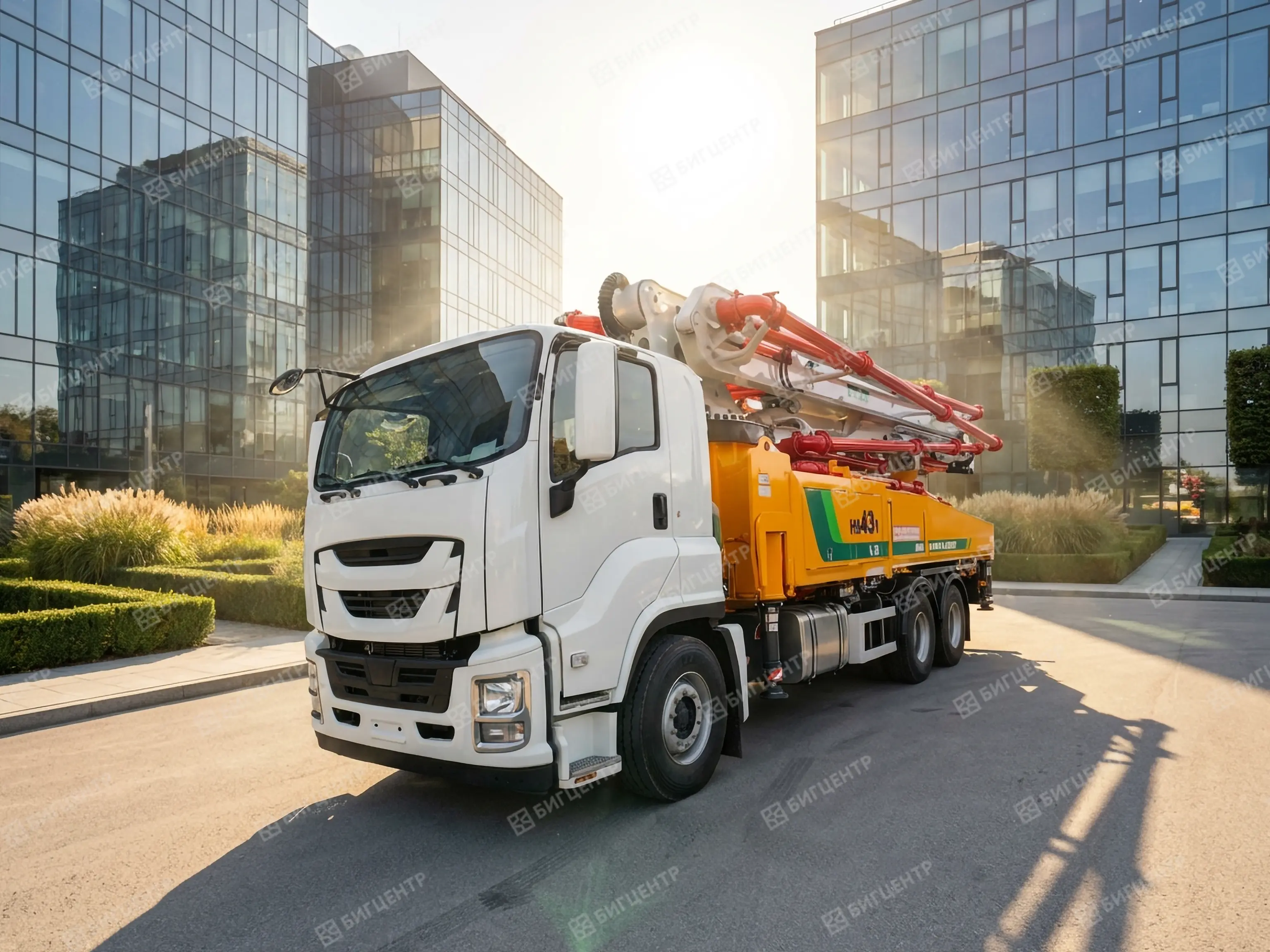 Автобетононасос ISUZU S43М 6х4