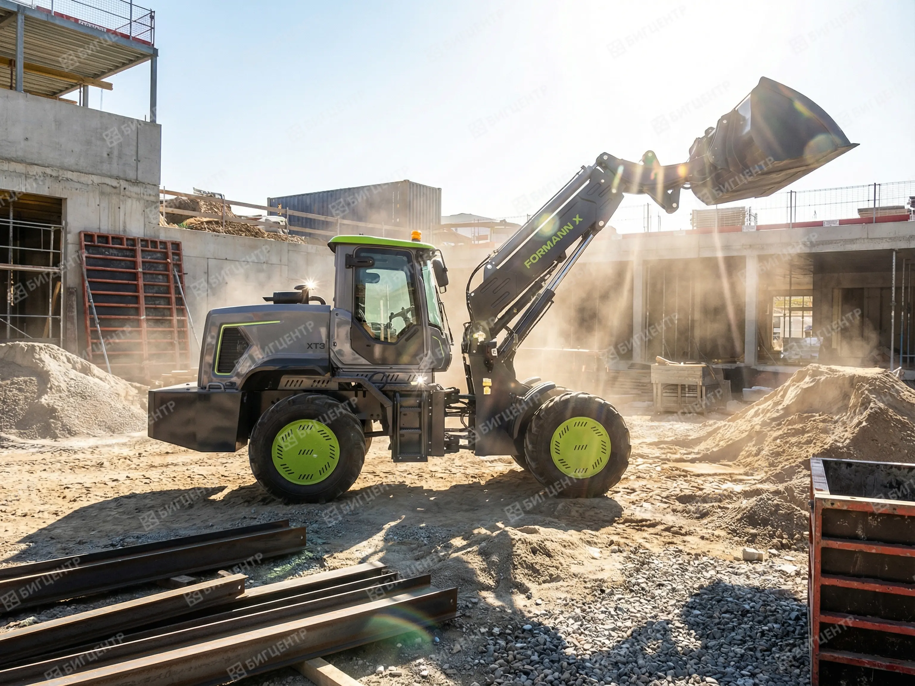 Фронтальный погрузчик с телескопической стрелой FORMANN XT3