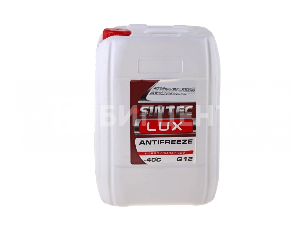 Антифриз LUX G -12 Sintec ANTIFREEZE красно-оранжевый 10кг