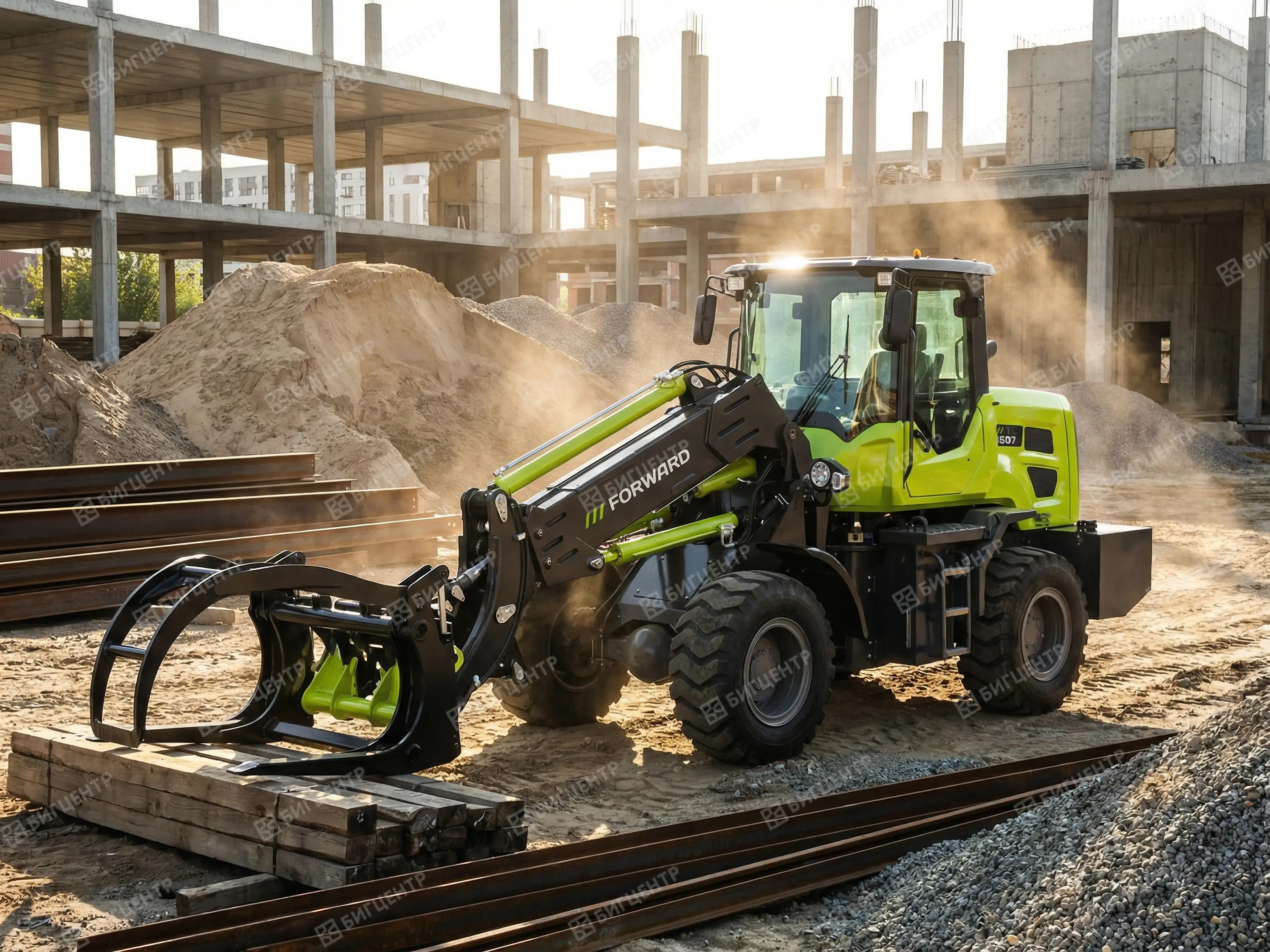 Фронтальный погрузчик с телескопической стрелой FORWARD TL3507