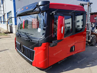 Кабина самосвала SHAANXI SHACMAN X5000 (красная)