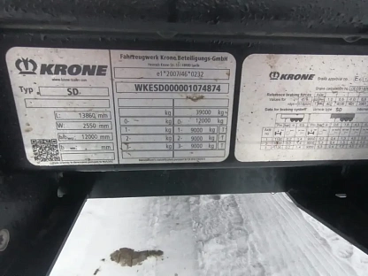 Полуприцеп KRONE SD 5902 - (АЛ)