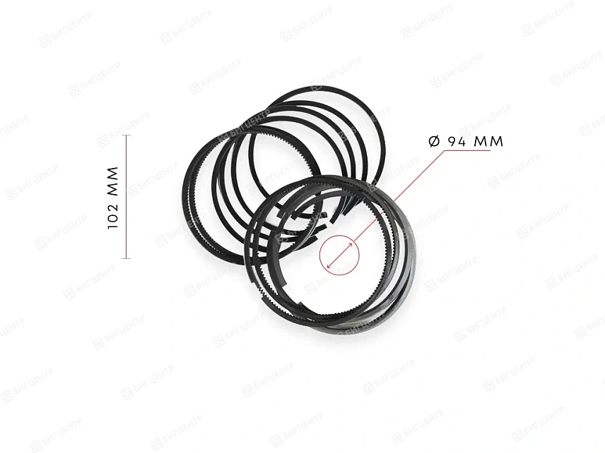 Кольца поршневые двигатель YUCHAI 50 kWt YCD4R11G-68