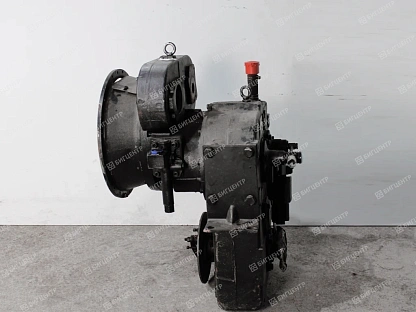 КПП в сборе с ГТР (кожух 12 отв, D-450 мм, 6/4 шл, диск. тормоз, без делителя, эл/м клапан)