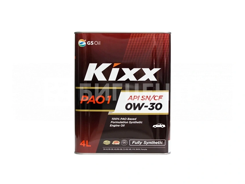 KIXX PAO 1 0W-30 SN 4L TIN