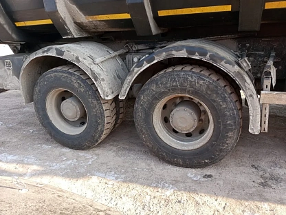 Ломовоз (металловоз) с КМУ Shacman SX32586T384C 000007777 - (АЛ)