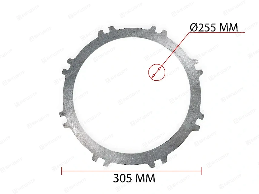 Диск фрикционный (железный) КПП ZL40/50 SDLG, XCMG (аналог)