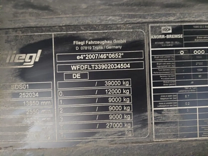 Полуприцеп Fliegl SDS 350 6057 - (АЛ)