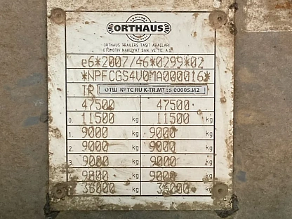 Полуприцеп ORTHAUS FR4 1884 - (АЛ)