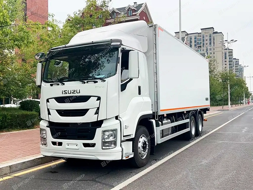 Рефрижератор с гидробортом ISUZU GIGA 6x4