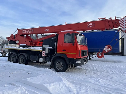 Автокран (автомобильный кран) Белавтомаш КС 55727-H на шасси МАЗ 6302С5 25т 6084 - (АЛ)