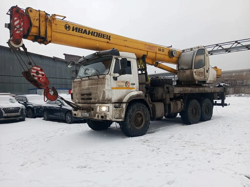 Автокран (автомобильный кран) Ивановец КС-45717К-3Р КАМАЗ-43118 гп 25т. вылет 27,0 (31,0)м. 000007256 - (АЛ)