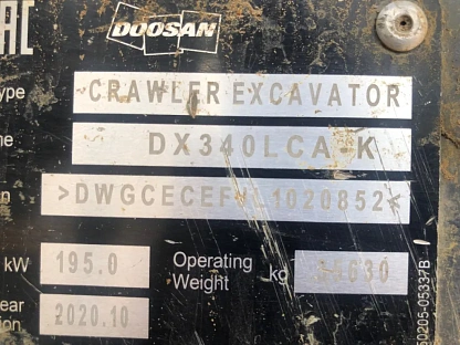 Экскаватор DOOSAN DX340LCA-K 2367 - (АЛ)