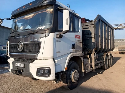 Ломовоз (металловоз) с КМУ Shacman SX32586T384C 000007777 - (АЛ)