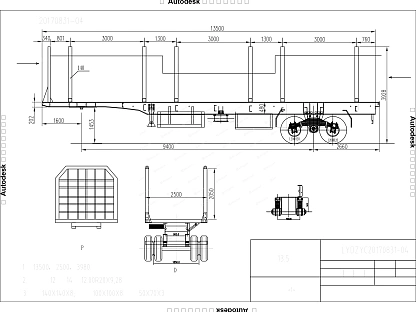 Полуприцеп для перевозки леса AMUR LYD9401MC