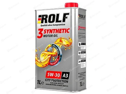 РОЛЬФ 3-synthetic 5W-30 SN ACEA C3 син. 1 л